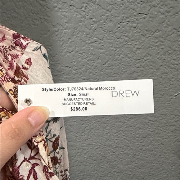 Anthropologie | DREW natural Morocco floral maxi dress size small NWT - Picture 3 of 4